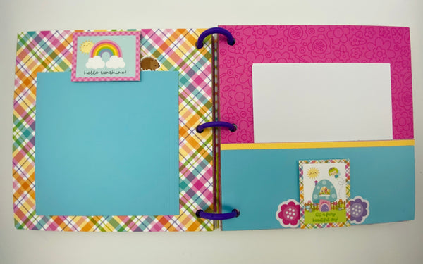 Premade Girl Scrapbook Photo Album