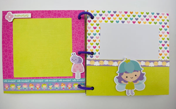 Premade Girl Scrapbook Photo Album