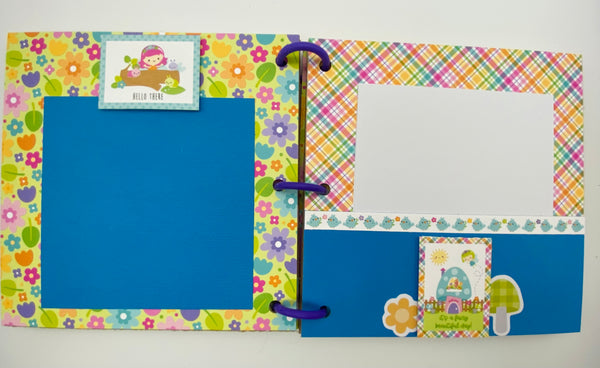 Premade Girl Scrapbook Photo Album