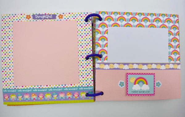 Premade Girl Scrapbook Photo Album