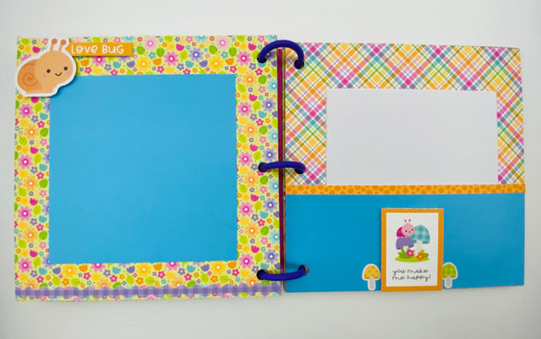 Premade Girl Scrapbook Photo Album