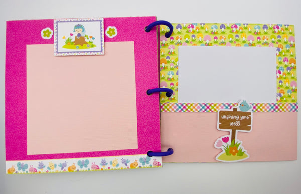 Premade Girl Scrapbook Photo Album