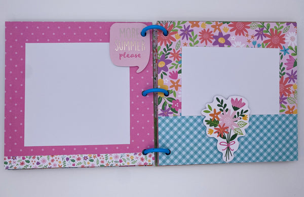 Premade Summer Scrapbook Photo Album