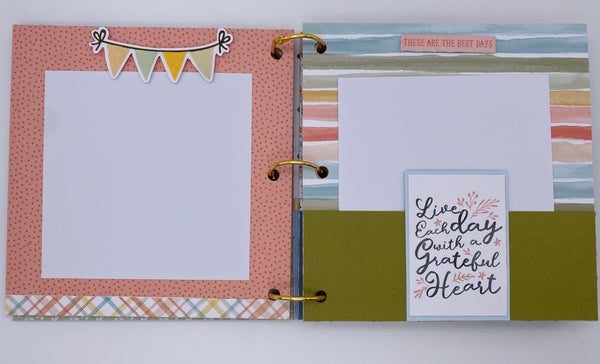 Premade Family Scrapbook Photo Album