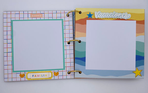 Premade Spanish Vacation Scrapbook Photo Album