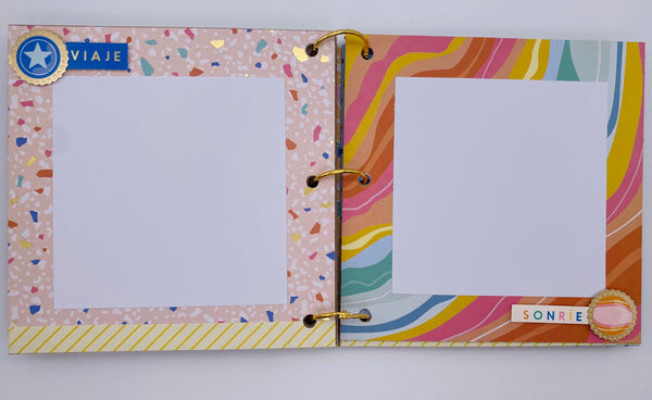 Premade Spanish Vacation Scrapbook Photo Album