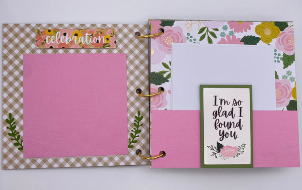 Premade Engagement , Wedding Scrapbook Photo Album