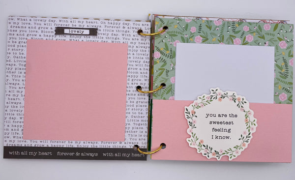 Premade Engagement , Wedding Scrapbook Photo Album