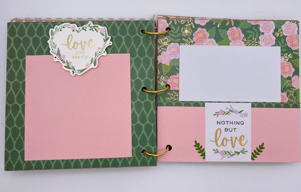 Premade Engagement , Wedding Scrapbook Photo Album