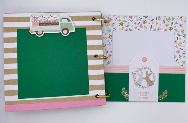 Premade Engagement , Wedding Scrapbook Photo Album