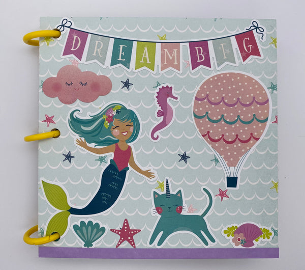 Premade Mermaid and Unicorn Scrapbook Photo Album