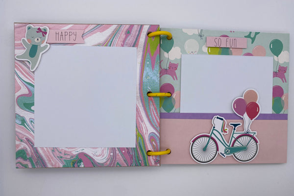 Premade Mermaid and Unicorn Scrapbook Photo Album