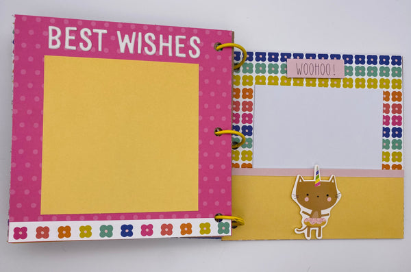 Premade Birthday Girl Scrapbook Photo Album Gift