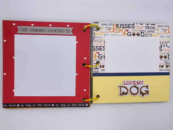 Premade Dog Scrapbook Photo Album