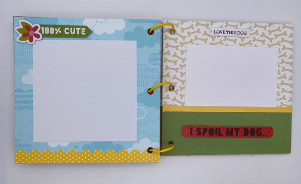 Premade Dog Scrapbook Photo Album
