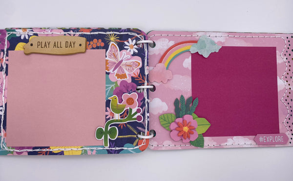Premade Girl Scrapbook Photo Album