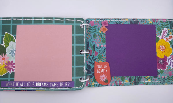 Premade Girl Scrapbook Photo Album