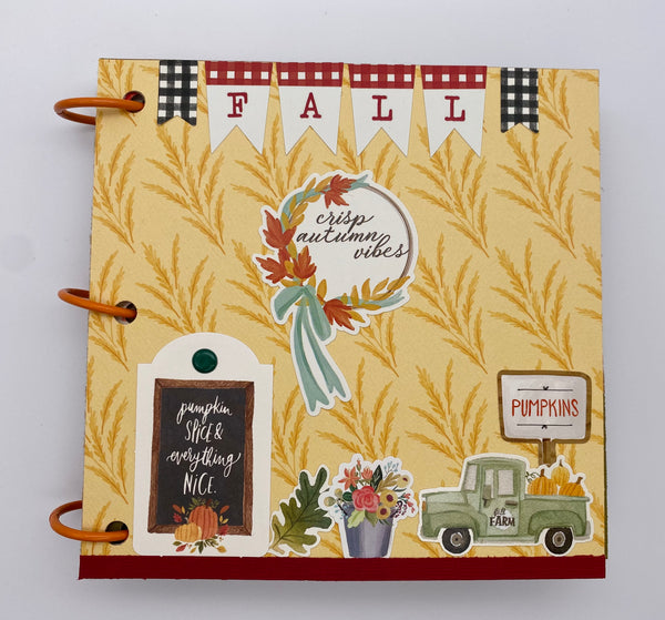 Premade Fall Scrapbook Album