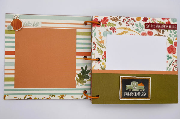 Premade Fall Scrapbook Album