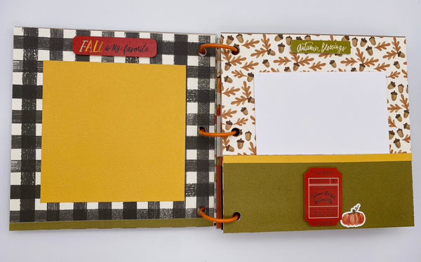 Premade Fall Scrapbook Album