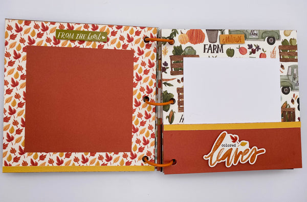 Premade Fall Scrapbook Album