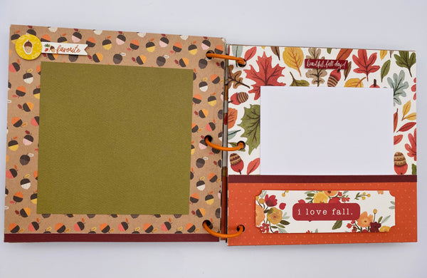 Premade Fall Scrapbook Album