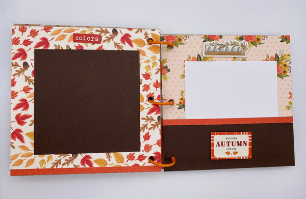 Premade Fall Scrapbook Album