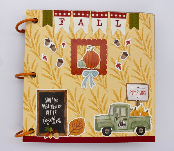 Premade Fall Scrapbook Album