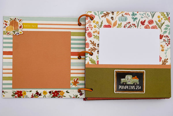 Premade Fall Scrapbook Album