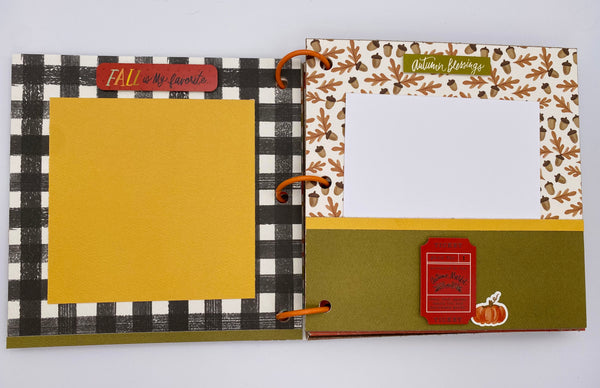 Premade Fall Scrapbook Album