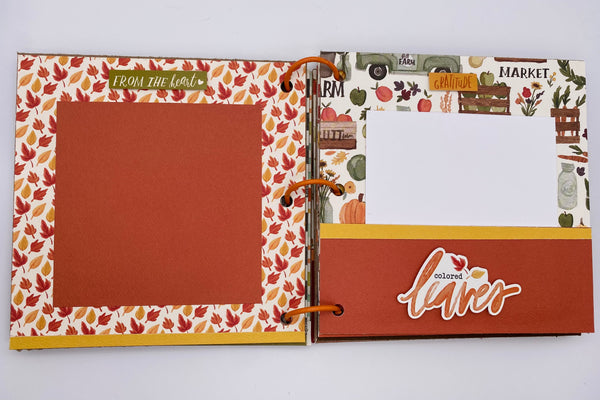 Premade Fall Scrapbook Album