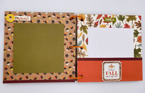 Premade Fall Scrapbook Album