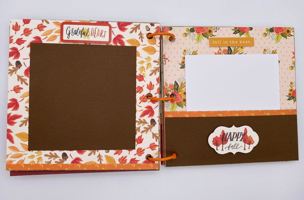 Premade Fall Scrapbook Album