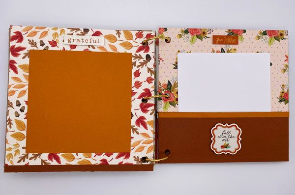 Premade Fall Scrapbook Album
