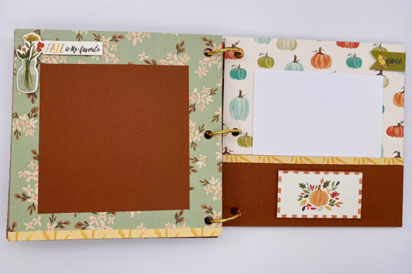 Premade Fall Scrapbook Album