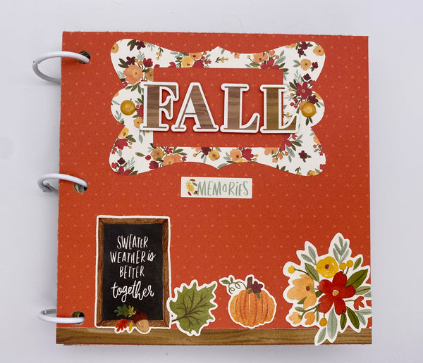 Premade Fall Scrapbook Album