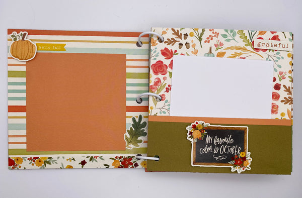 Premade Fall Scrapbook Album