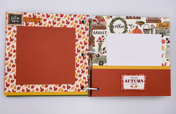 Premade Fall Scrapbook Album
