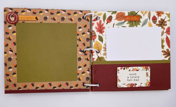Premade Fall Scrapbook Album