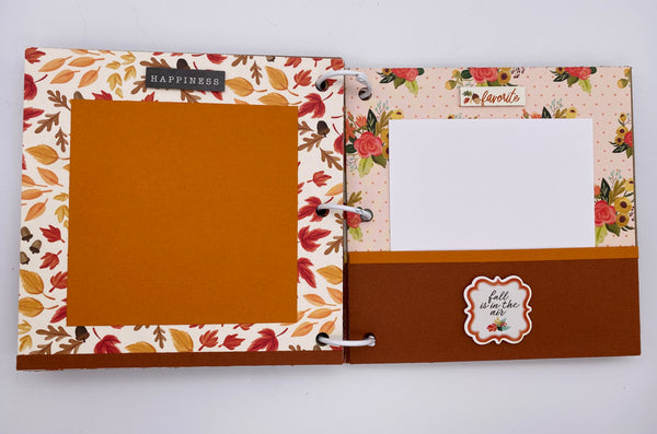 Premade Fall Scrapbook Album