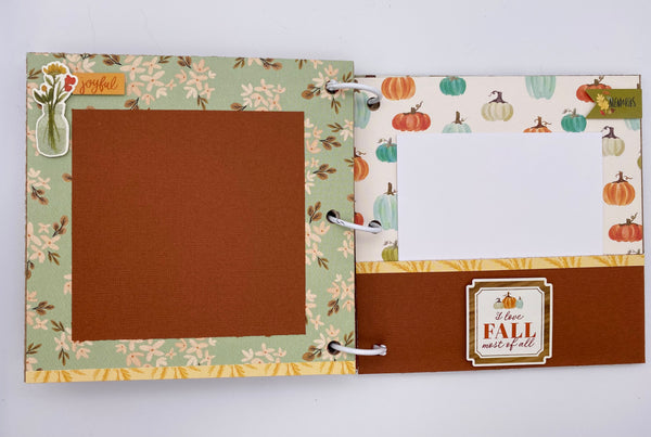 Premade Fall Scrapbook Album