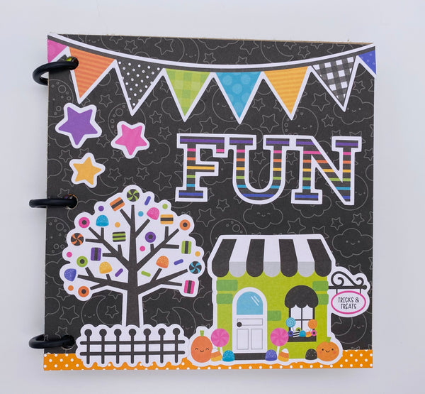 Premade Halloween Scrapbook Photo Album