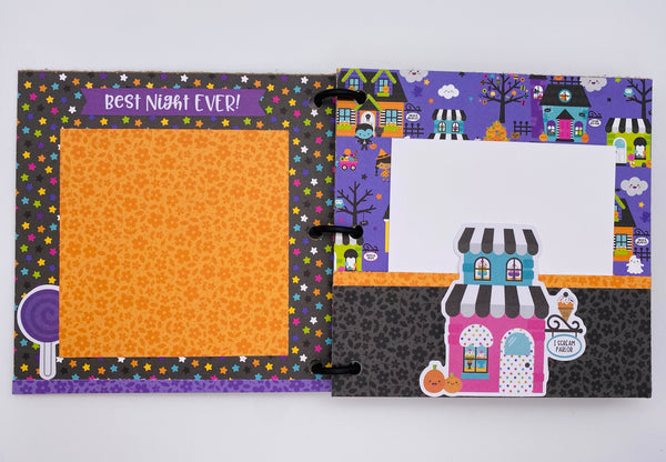 Premade Halloween Scrapbook Photo Album