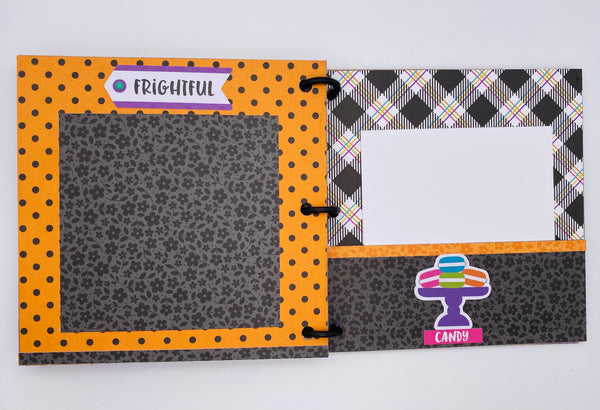 Premade Halloween Scrapbook Photo Album
