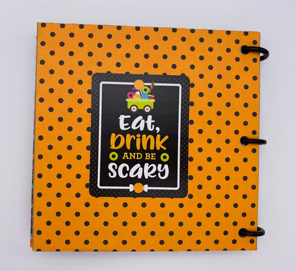 Premade Halloween Scrapbook Photo Album