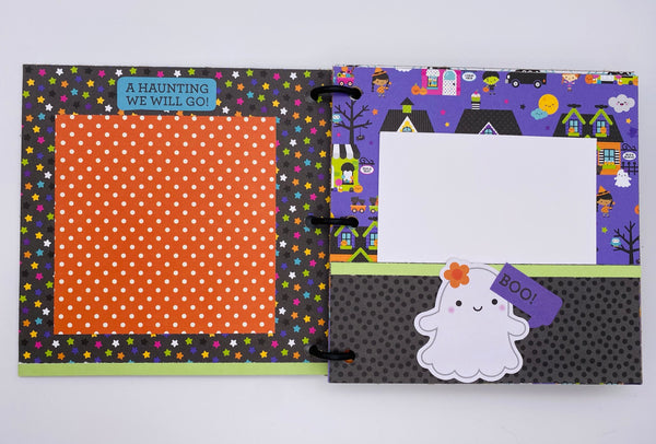 Premade Halloween Scrapbook Photo Album