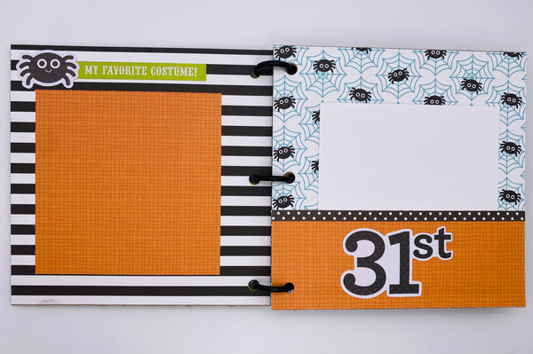 Premade Halloween Scrapbook Photo Album