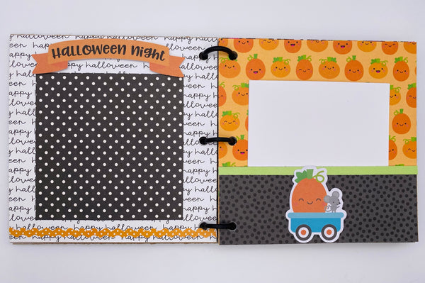 Premade Halloween Scrapbook Photo Album