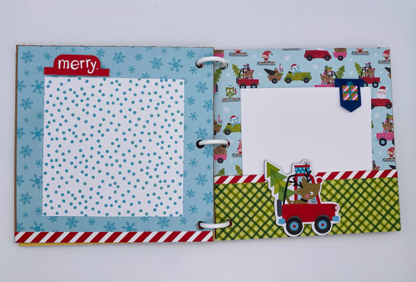 Premade Christmas Scrapbook Photo Album