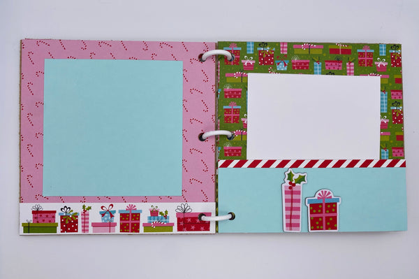 Premade Christmas Scrapbook Photo Album